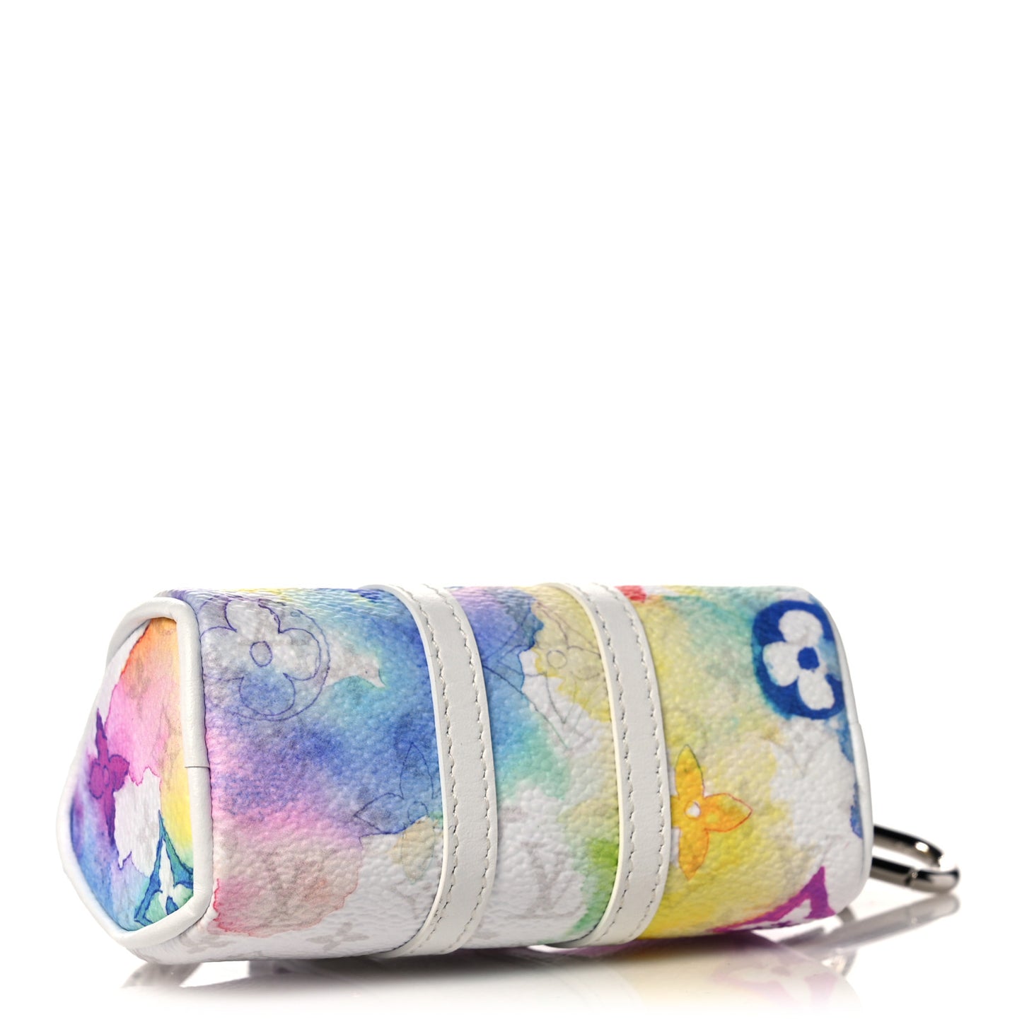 Monogram Watercolor Mini Keepall Bag Charm Key Holder Multicolor