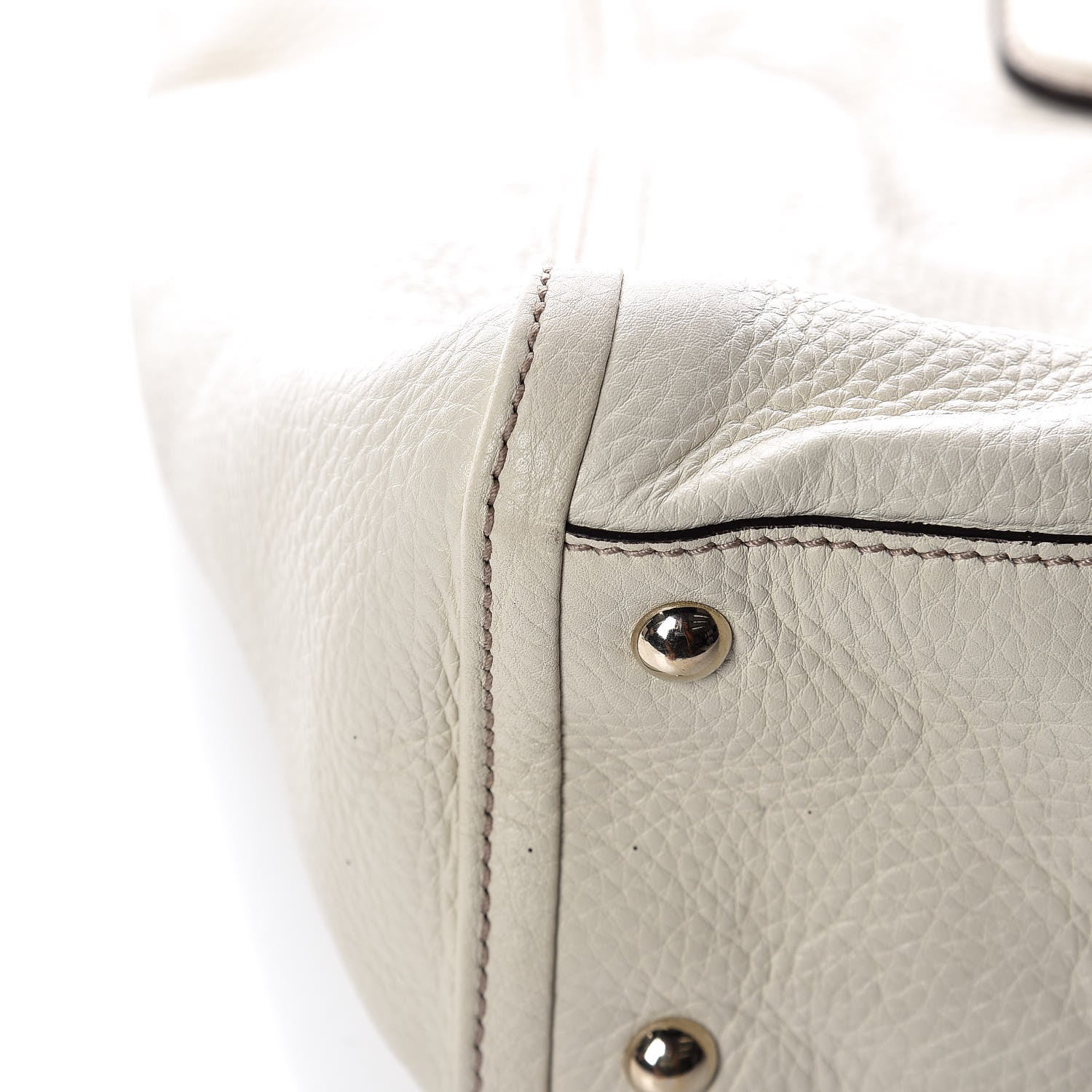 Gucci Pebbled Calfskin Large Soho Top Handle Bag Off White 20 of 20
