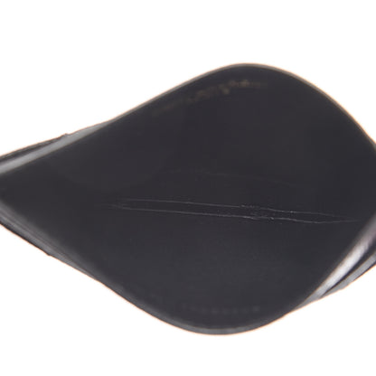 Saint Laurent Grain De Poudre Matelasse Chevron Monogram Credit Card Case Black 7 of 8