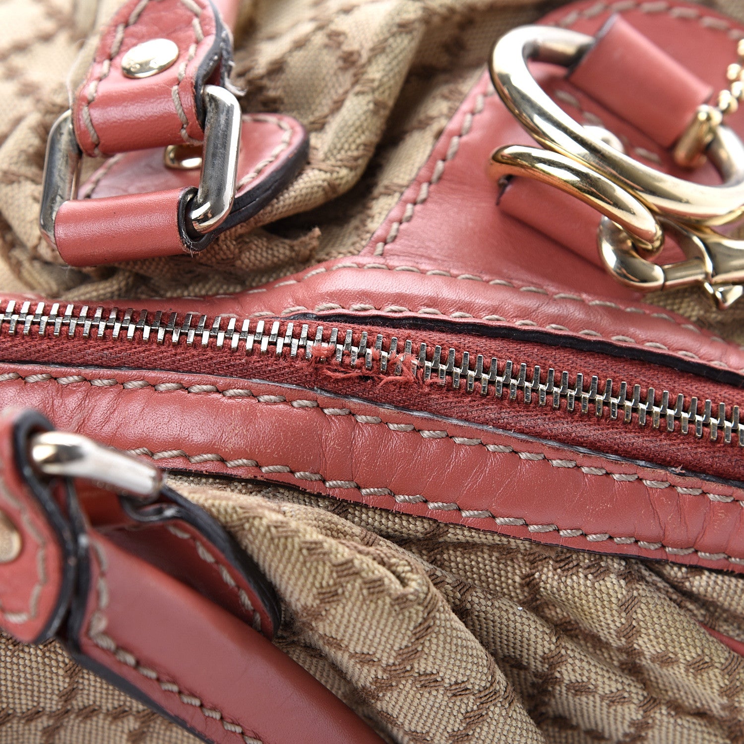 Gucci Diamante Medium Sukey Boston Interlocking G Charm Bag Pink 15 of 17