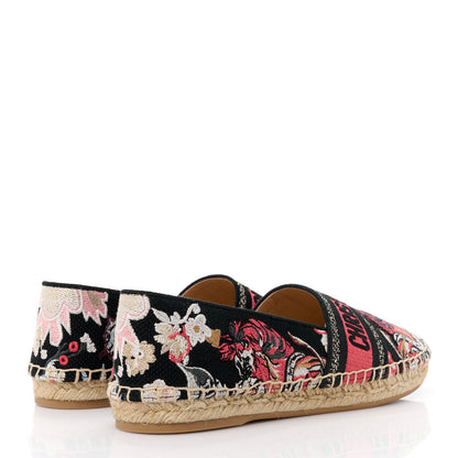 Christian Dior Embroidered Pop Granville Espadrille 40 Multicolor 4 of 8