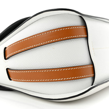Hermes Epsom Butler Harnais White Black Natural 8 of 12