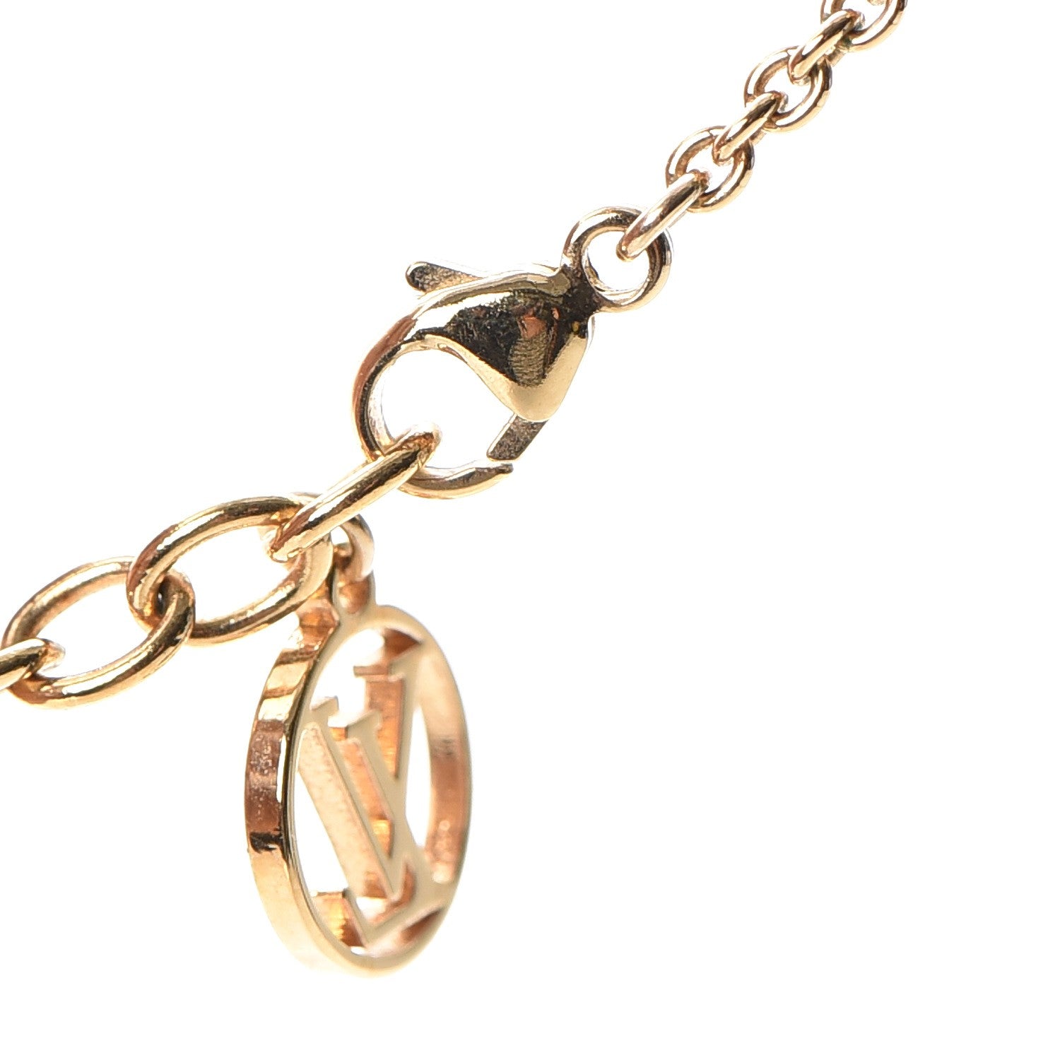 Louis Vuitton Flower Full Necklace Gold 7 of 9