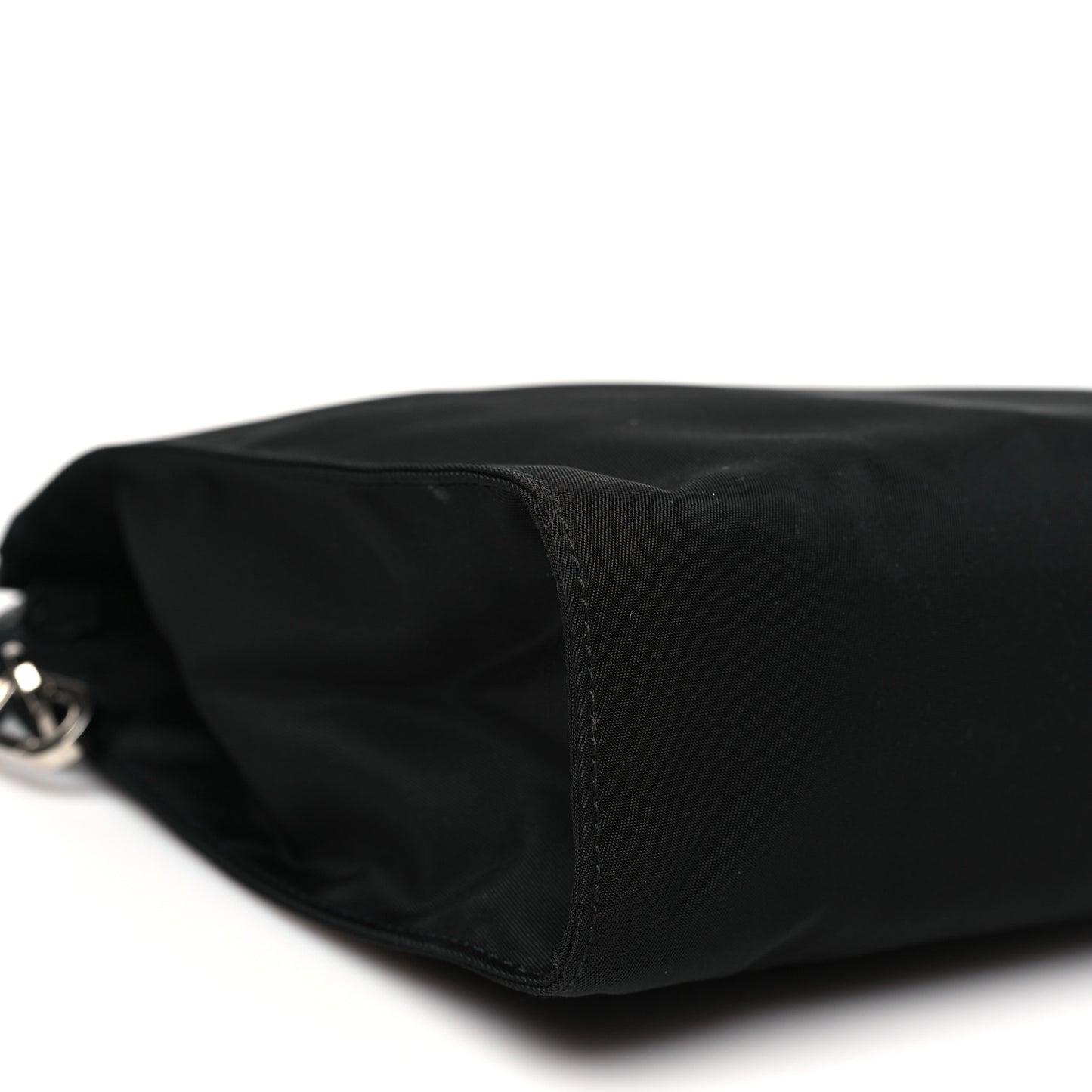 Tessuto Nylon Saffiano Wristlet Black