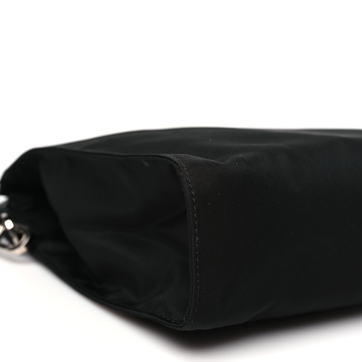 Prada Tessuto Nylon Saffiano Wristlet Black 9 of 10