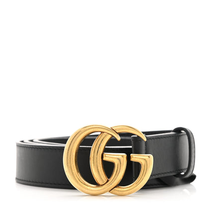 Gucci Calfskin Double G 30mm Belt 100 40 Black 1 of 6