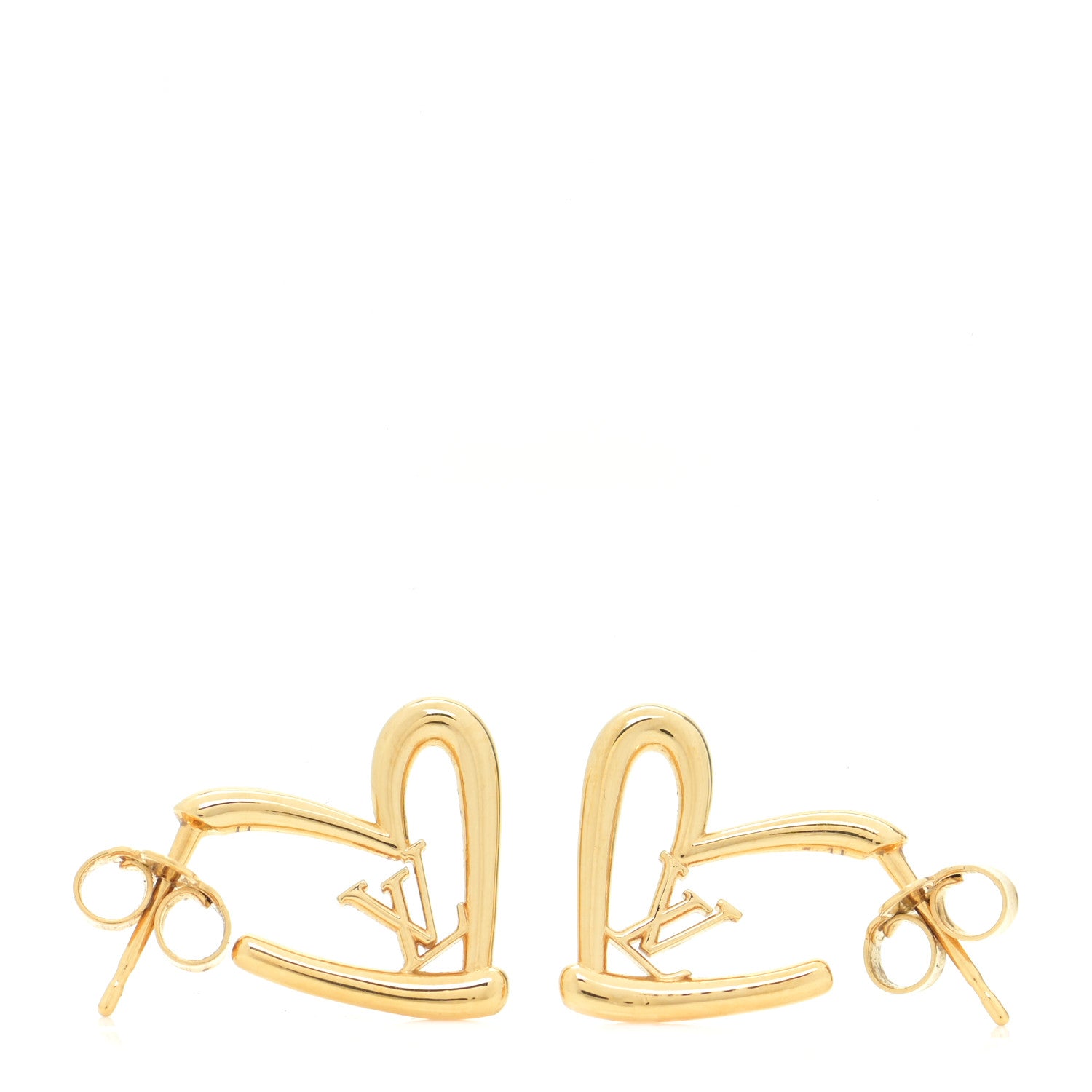 Louis Vuitton Fall In Love Heart Earrings PM Gold 2 of 10
