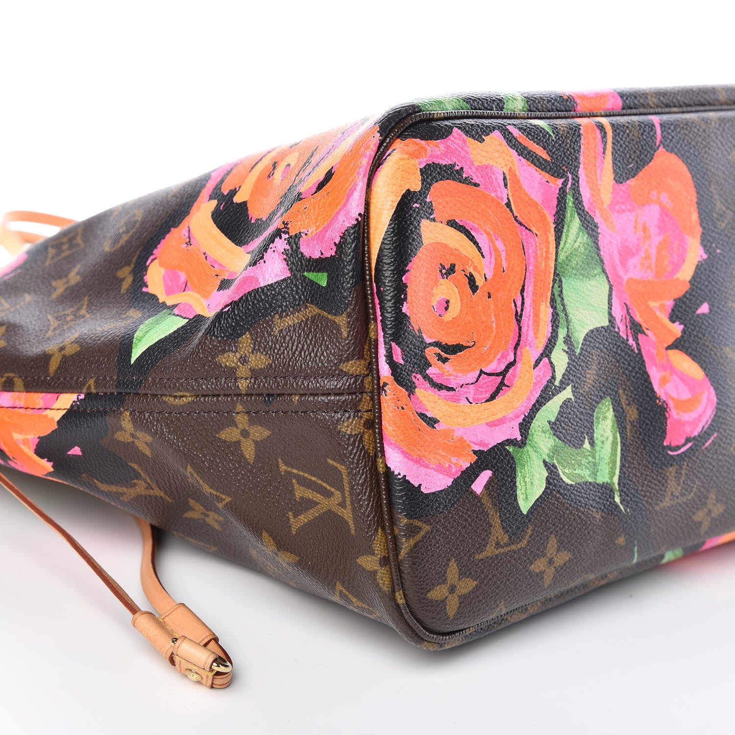 Louis Vuitton Monogram Roses Neverfull MM 5 of 15