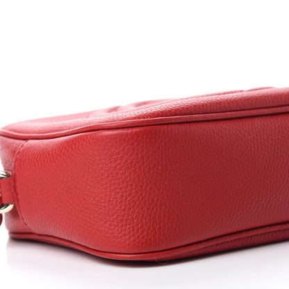 Gucci Pebbled Calfskin Small Soho Disco Bag Tabasco Red 6 of 11