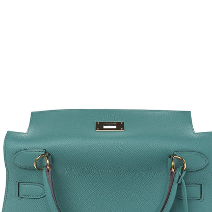 Hermes Epsom Kelly Sellier 28 Bleu Paon 20 of 36
