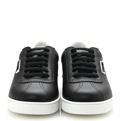 Chanel Calfskin CC Womens Sneakers 38.5 Black 3 of 9