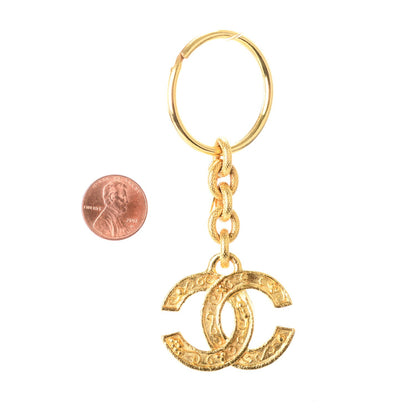Chanel CC Key Chain Gold 2 of 3