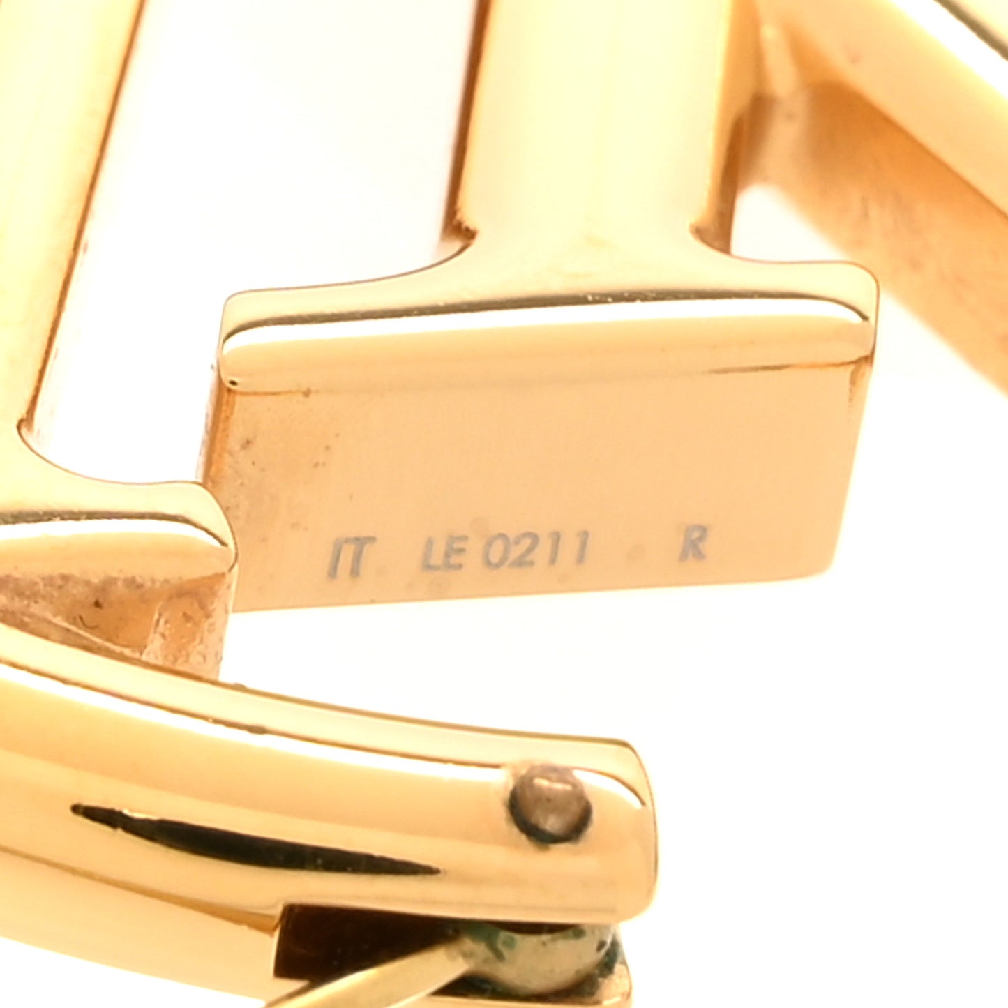 Metal Louise Hoop Earrings Gold