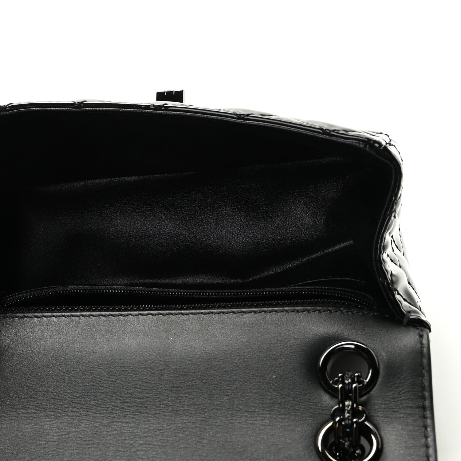 Chanel Patent Calfskin Quilted 2.55 Reissue Mini Flap So Black 9 of 10