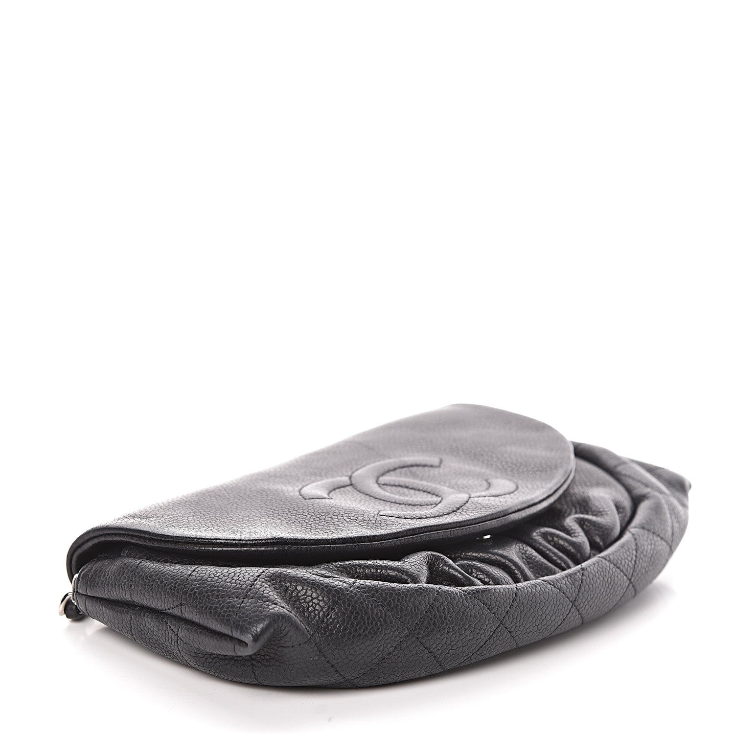 Chanel Caviar Half Moon Wallet On Chain WOC Black 4 of 11