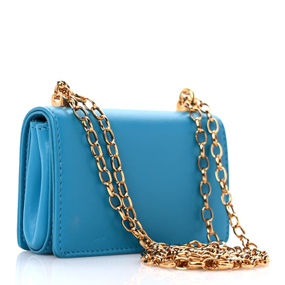 Dolce & Gabbana Calfskin Micro DG Girls Shoulder Bag Turquoise 3 of 8