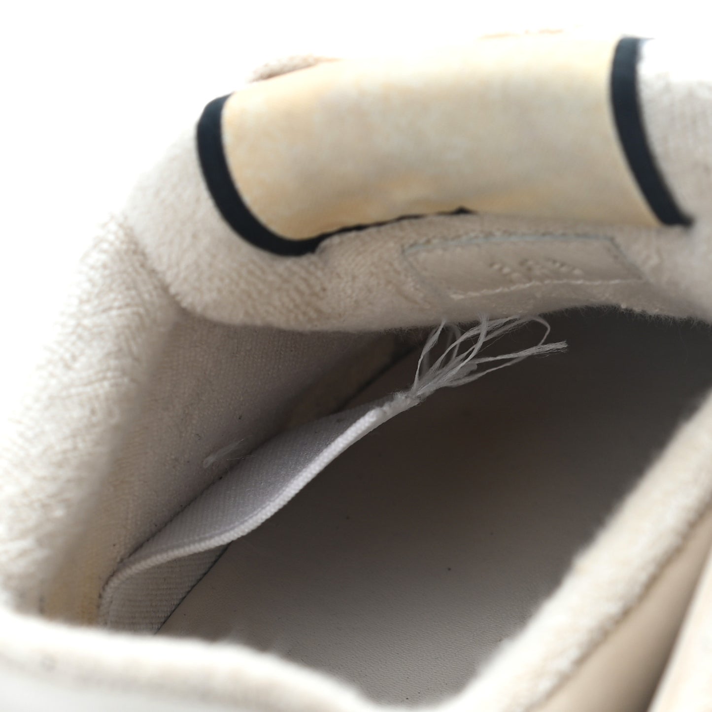 Nylon Nubuck Web Womens Screener Sneakers 38.5 Mystic White Dusty Milk