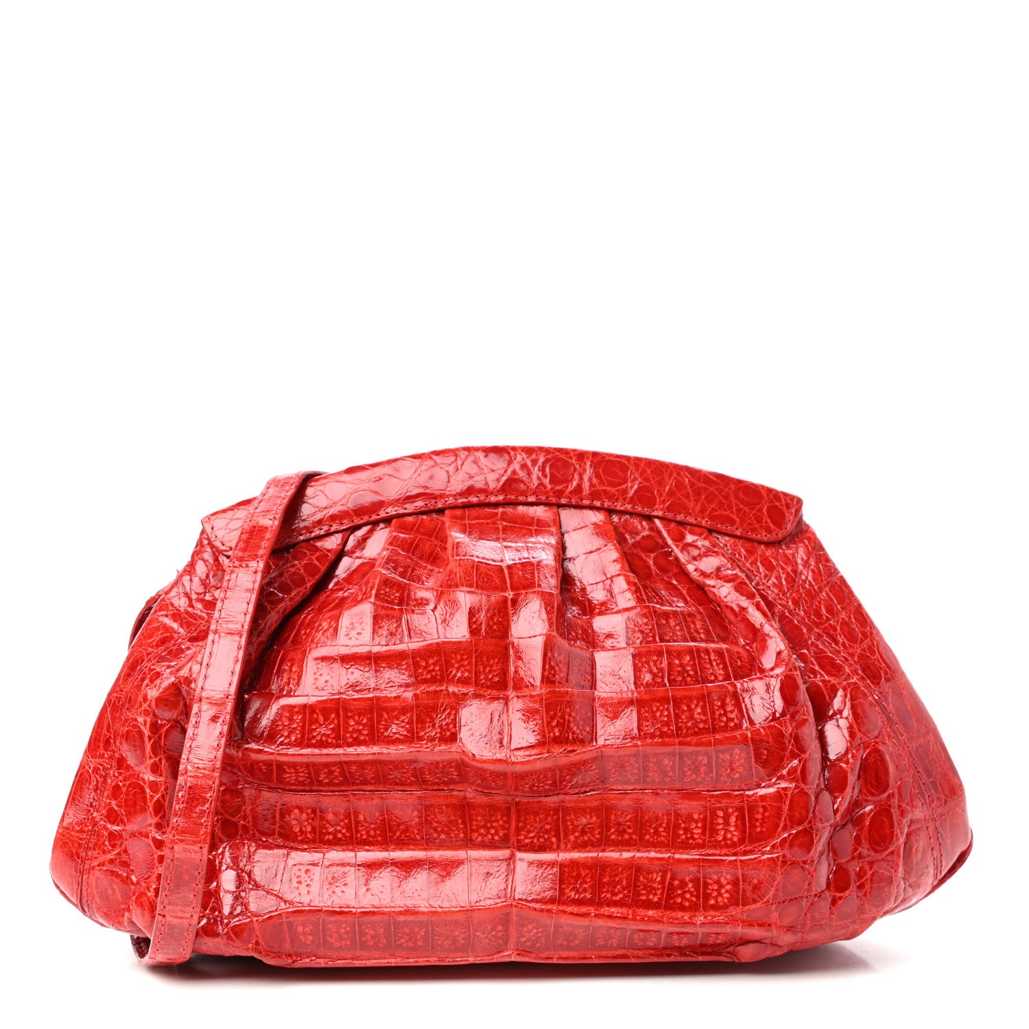 Nancy Gonzalez Crocodile Crossbody Bag Red 1 of 9