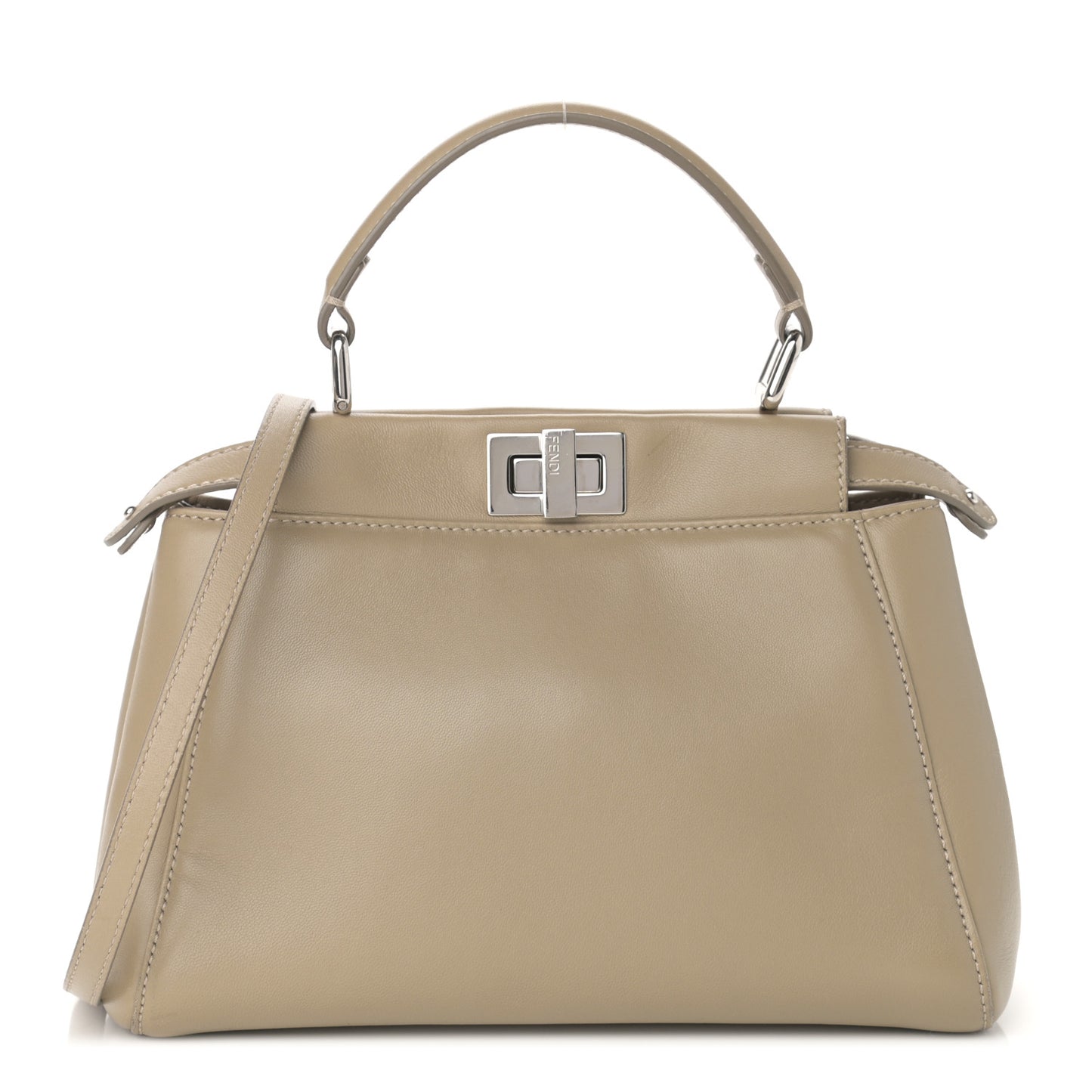 Nappa Mini Peekaboo Iconic Satchel Tortora