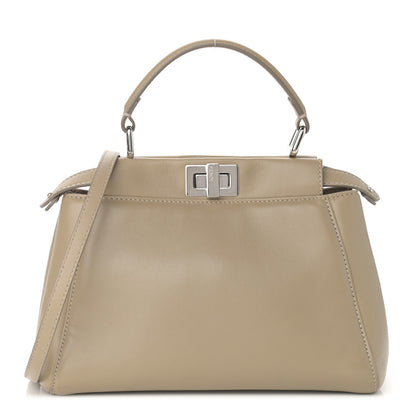Fendi Nappa Mini Peekaboo Iconic Satchel Tortora 1 of 13