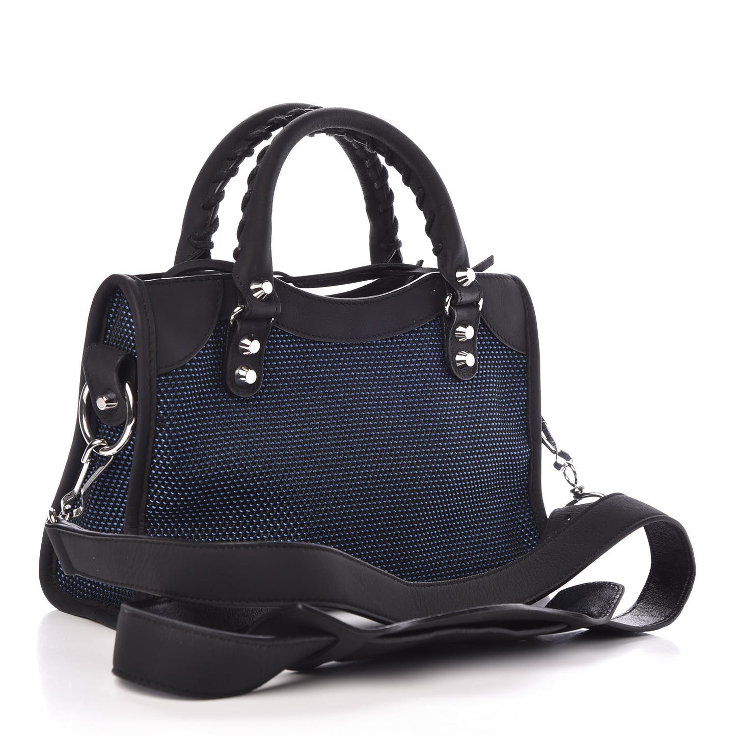 Mesh Arena Classic Silver Hardware Mini City Black Navy Orange
