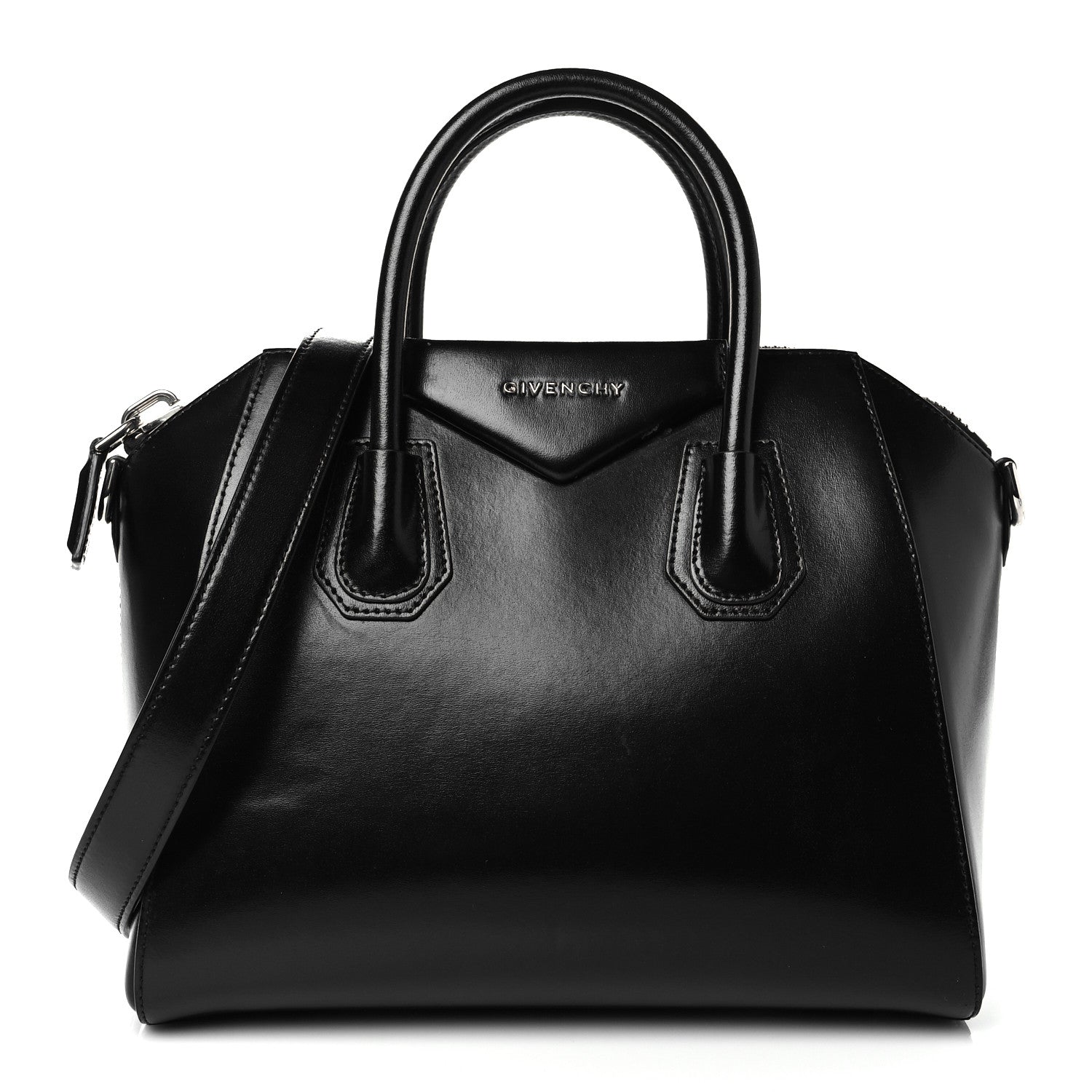 Givenchy Shiny Lord Calfskin Small Antigona Black 1 of 10