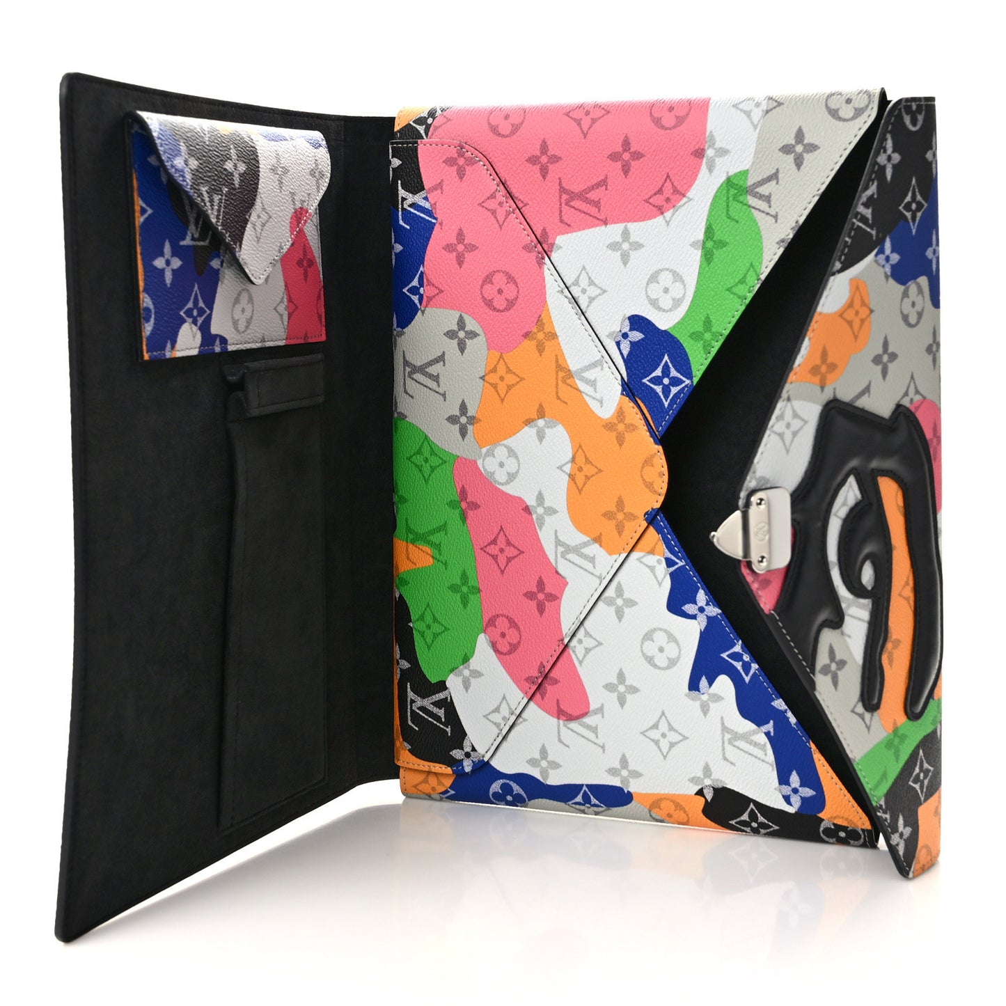 Monogram Portrait Mark Folder Laptop Sleeve Multicolor