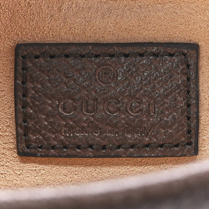 Gucci Monogram Jumbo GG Textured Dollar Calfskin Super Mini Dionysus Shoulder Bag Camel Ebony New Acero 6 of 10