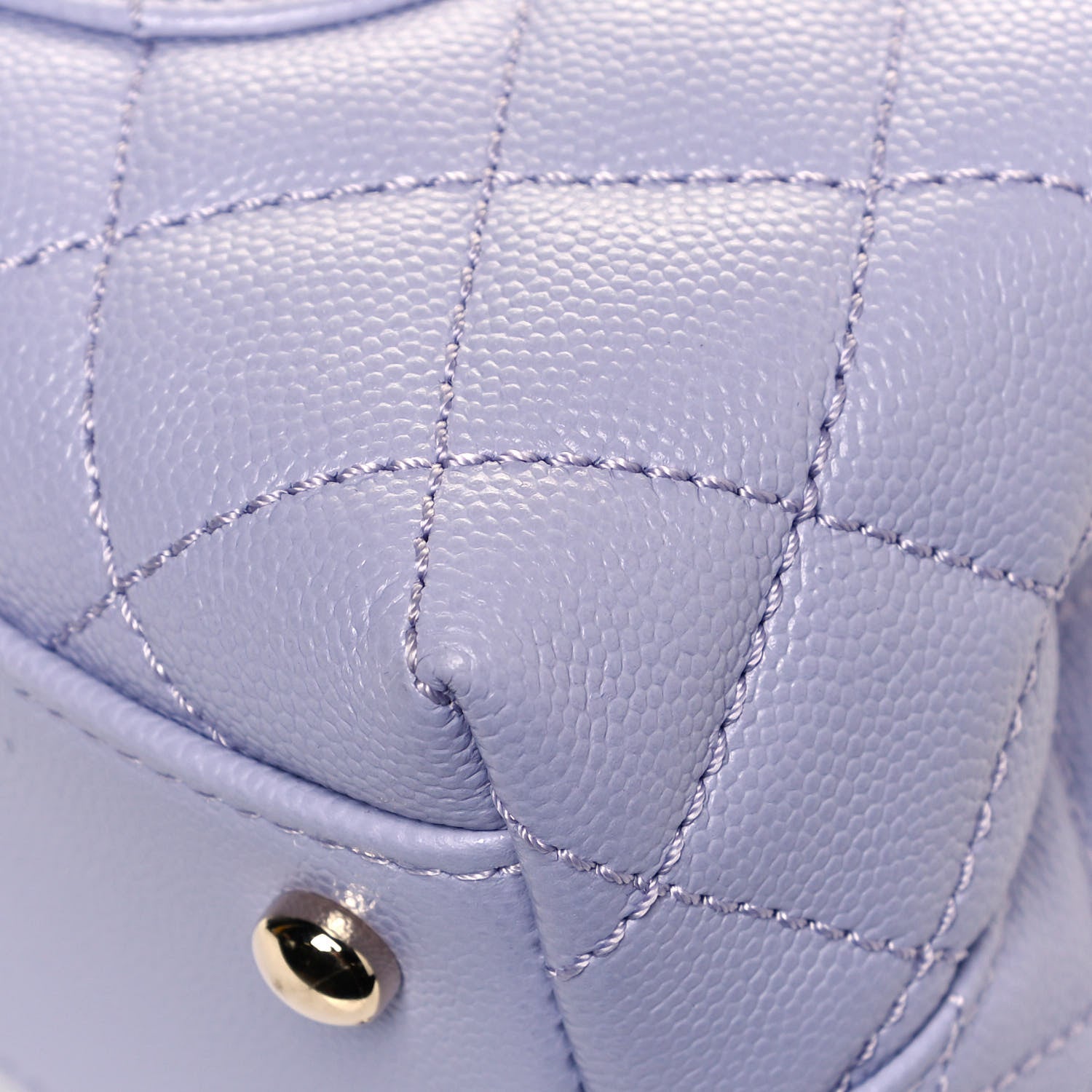 Chanel Caviar Quilted Mini Coco Handle Flap Light Purple 12 of 12