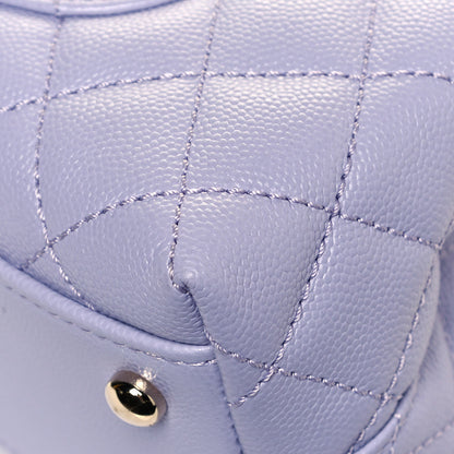Chanel Caviar Quilted Mini Coco Handle Flap Light Purple 12 of 12
