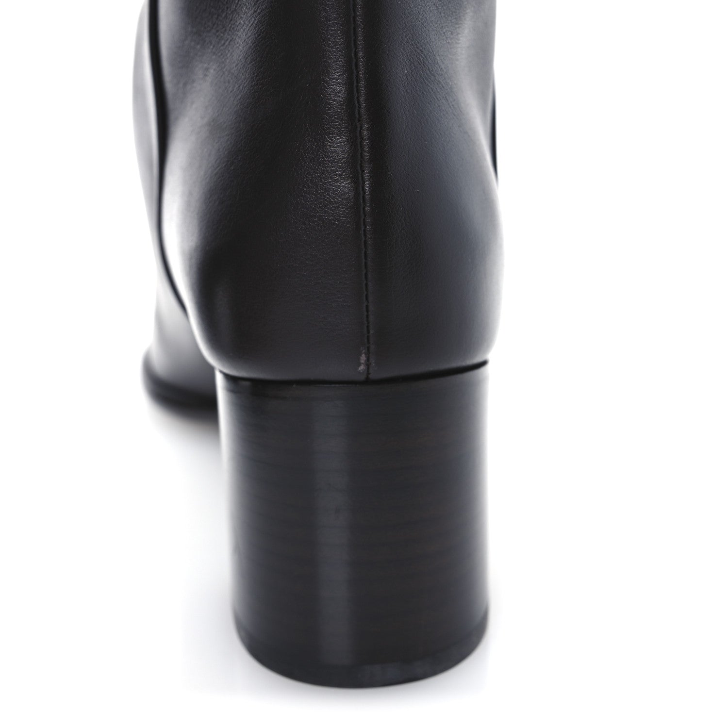 Chanel Calfskin CC High Boots 37.5 Dark Brown 11 of 13