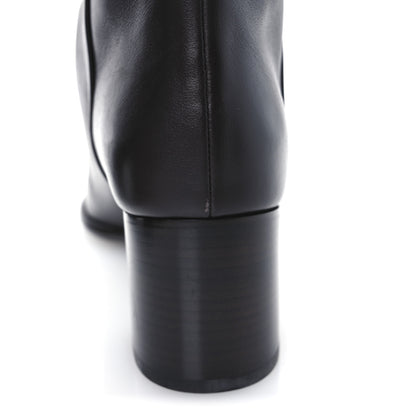 Chanel Calfskin CC High Boots 37.5 Dark Brown 11 of 13