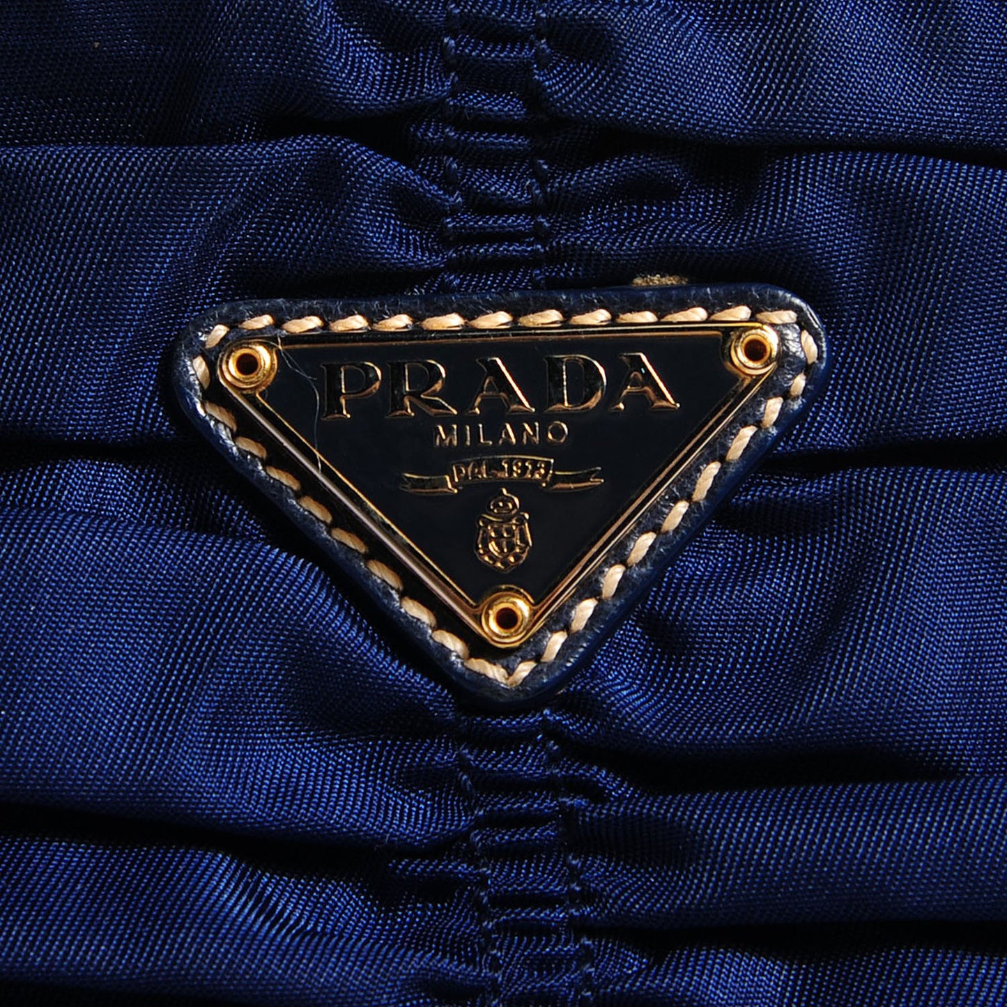 Tessuto Nylon Gaufre Cosmetic Pouch Baltico