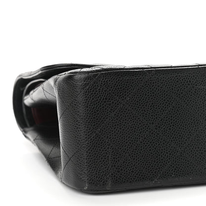 Chanel Caviar Quilted Jumbo Double Flap Black 11 of 14