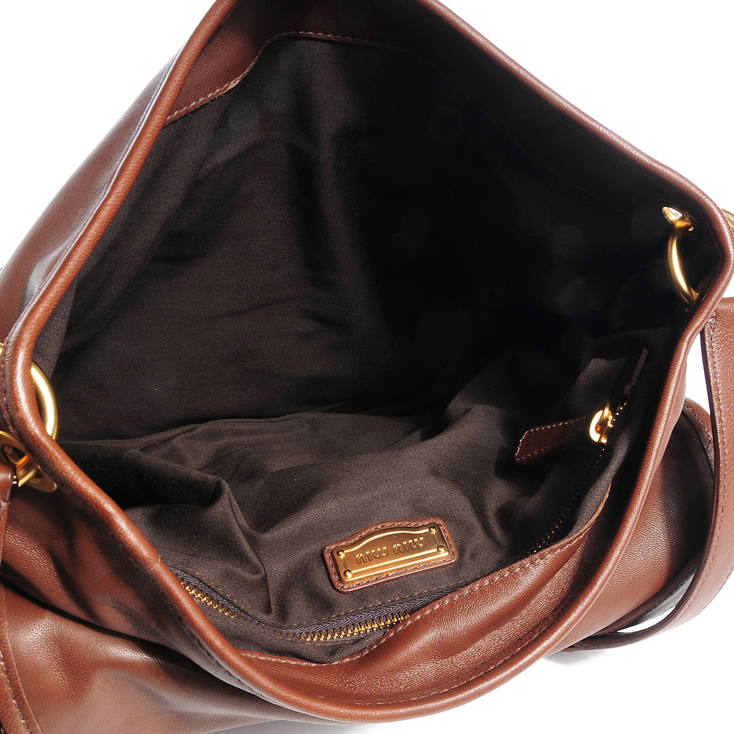Miu Miu Leather Matelasse Coffer Noce 5 of 7