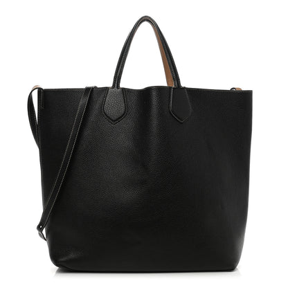 Gucci Cellarius Calfskin Bi-Color Medium Ramble Reversible Tote Black Camelia 3 of 21
