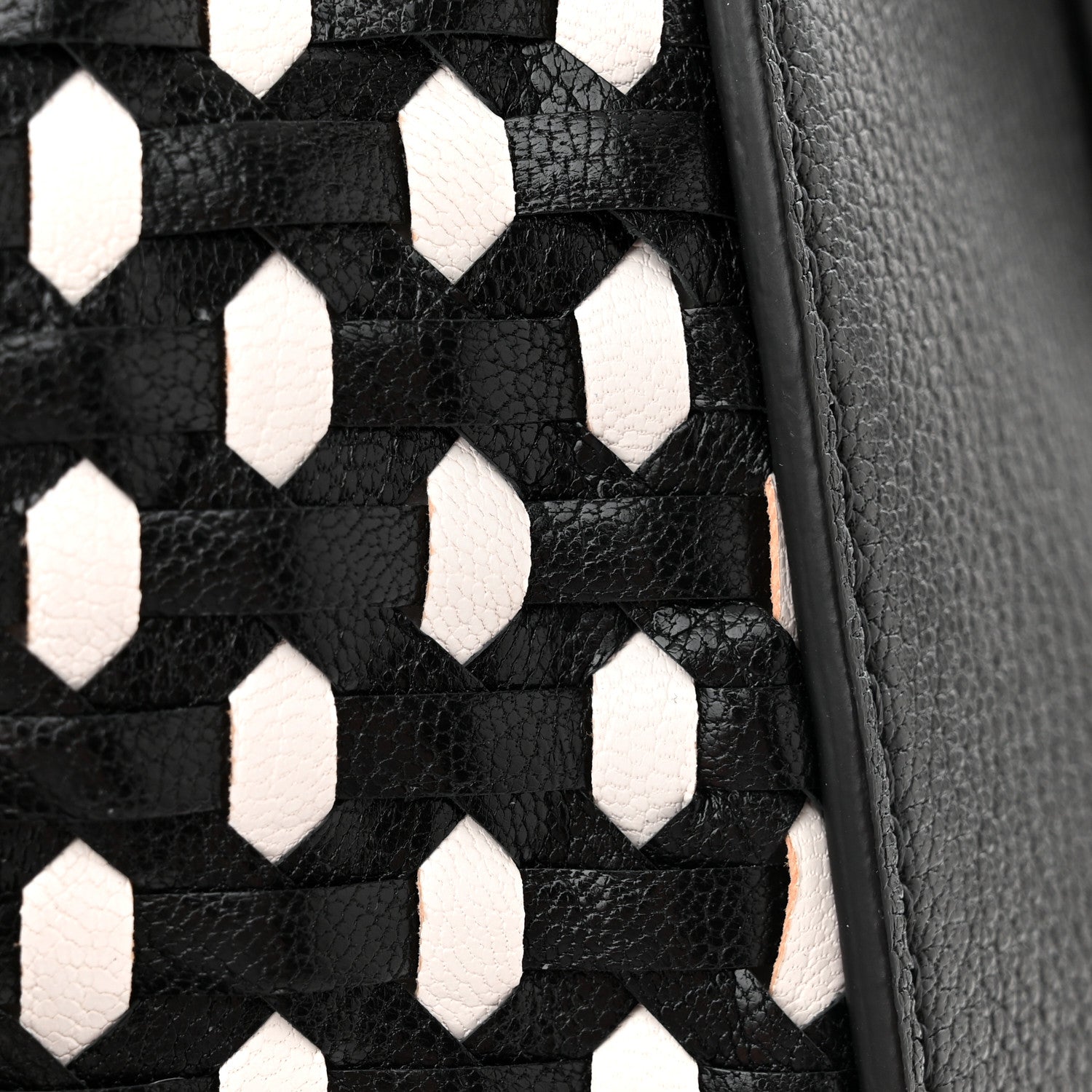 Givenchy Sugar Goatskin Woven Medium Antigona Black White 12 of 12