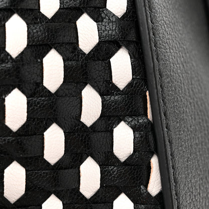 Givenchy Sugar Goatskin Woven Medium Antigona Black White 12 of 12