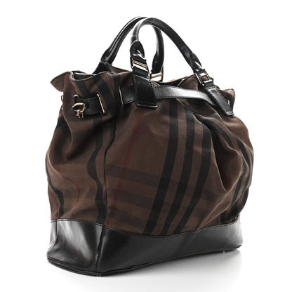 Burberry Smoked Check Chain Strap Hobo BLACK 3 of 14