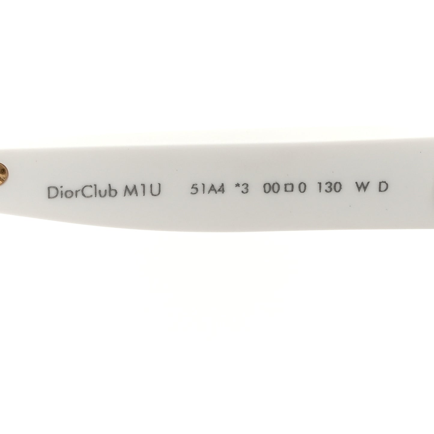 Diorclub M1U Mask Sunglasses White