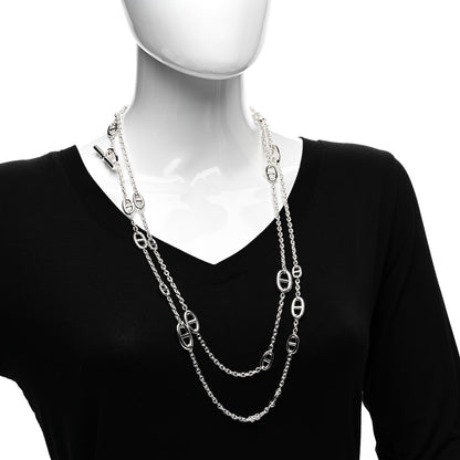 Hermes Sterling Silver Farandole Necklace 160 2 of 5