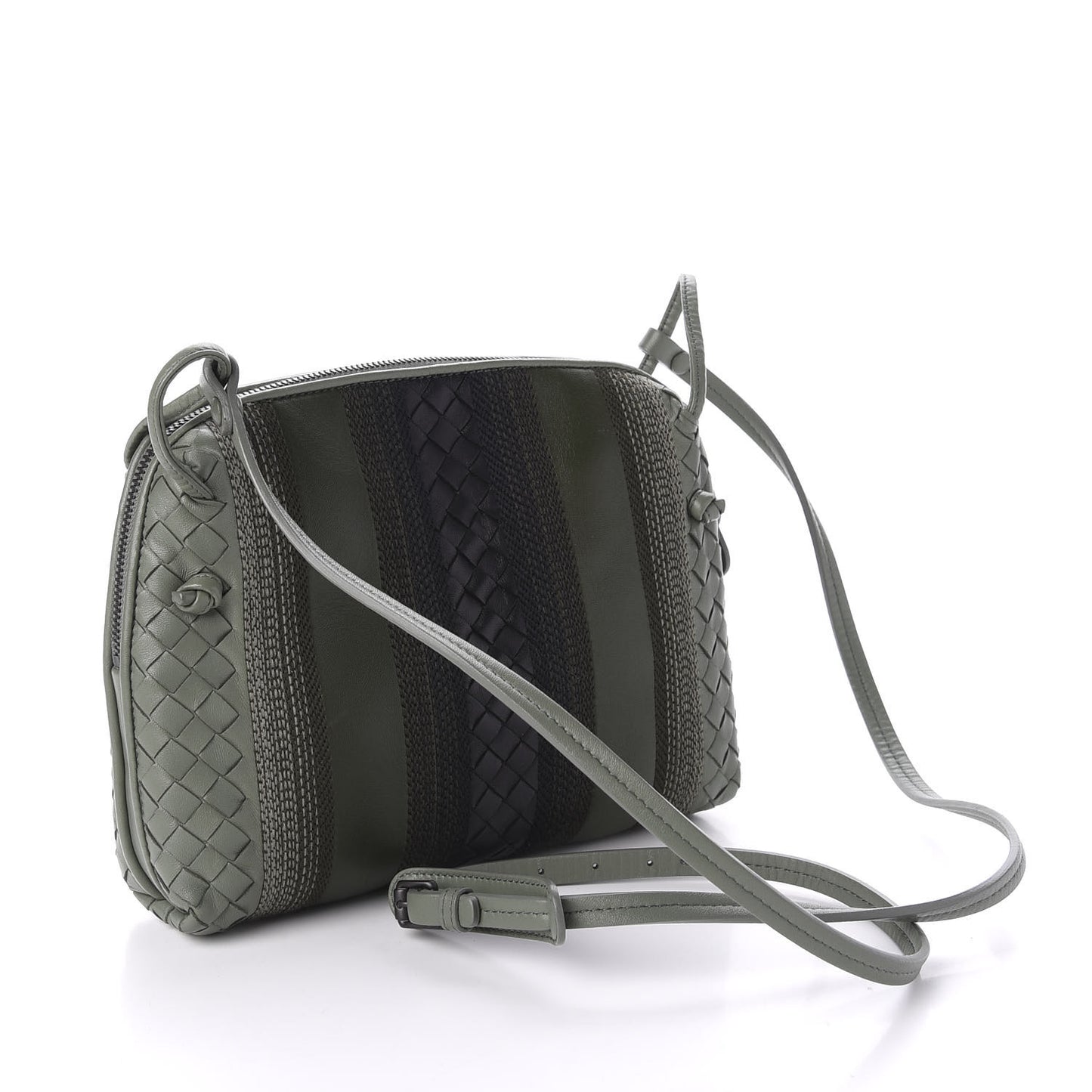 Nappa Intrecciato Embroidered Nodini Crossbody Messenger