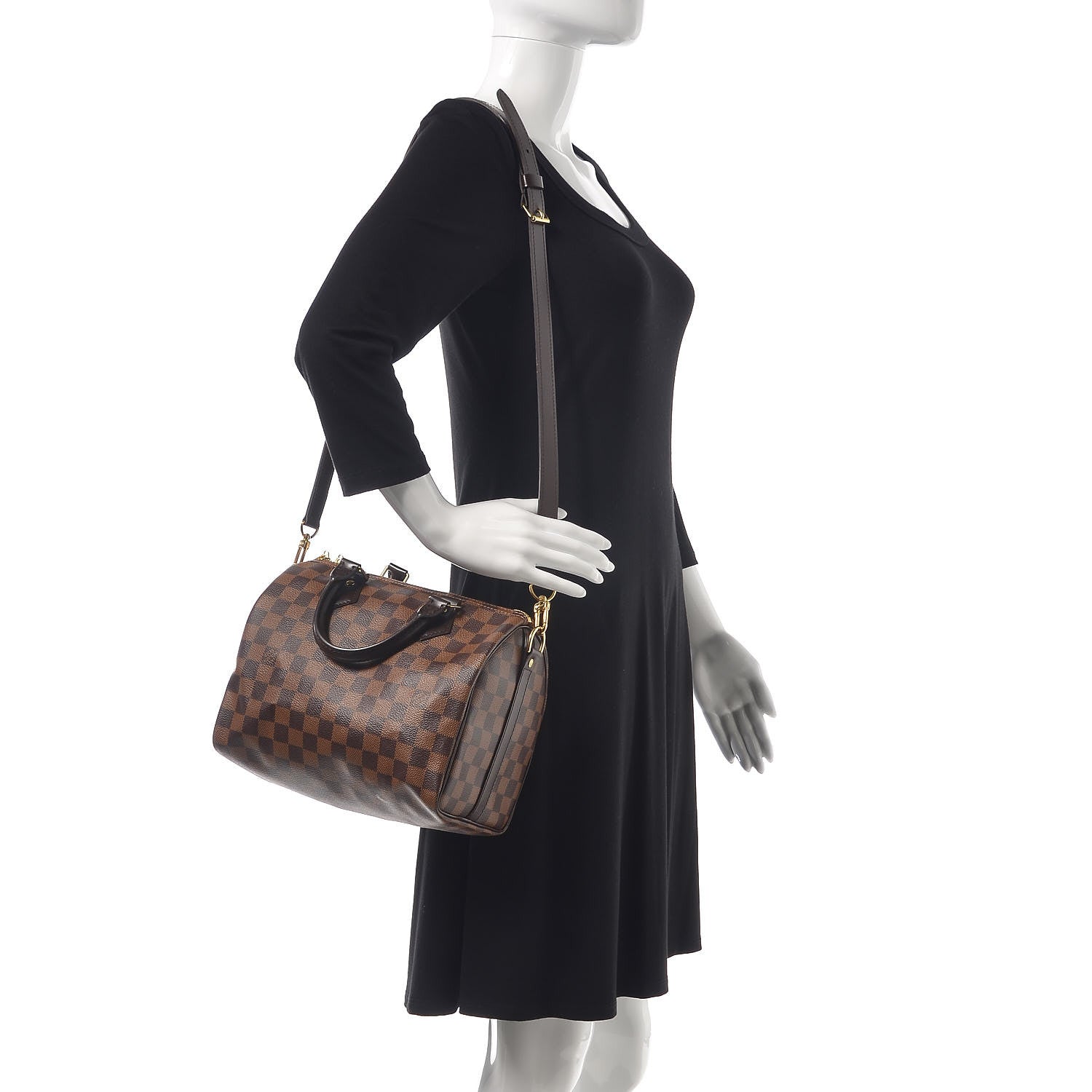 Louis Vuitton Damier Ebene Speedy Bandouliere 25 2 of 7