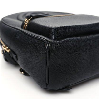 Gucci Pebbled Calfskin Soho Chain Backpack Black 9 of 10