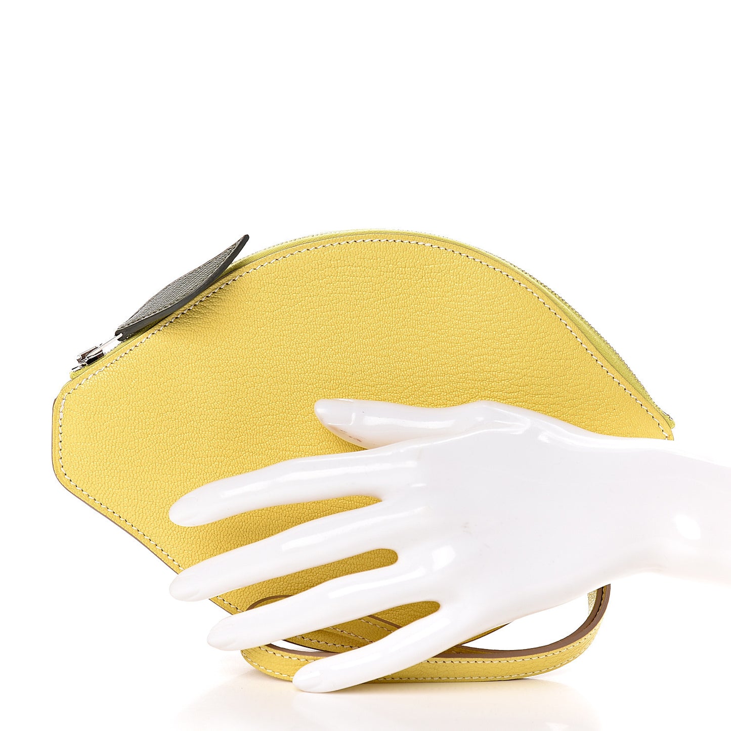 Chevre Mysore Tutti Frutti Citron Clutch Lime