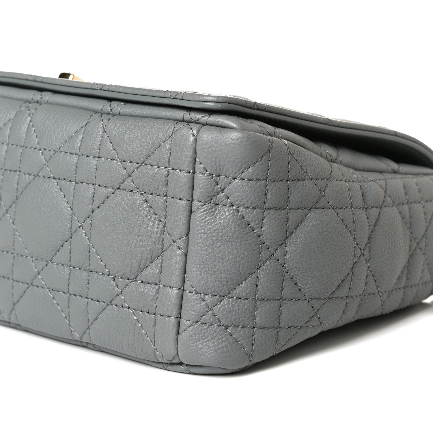 Christian Dior Lambskin Cannage Medium Caro Bag Grey 12 of 16