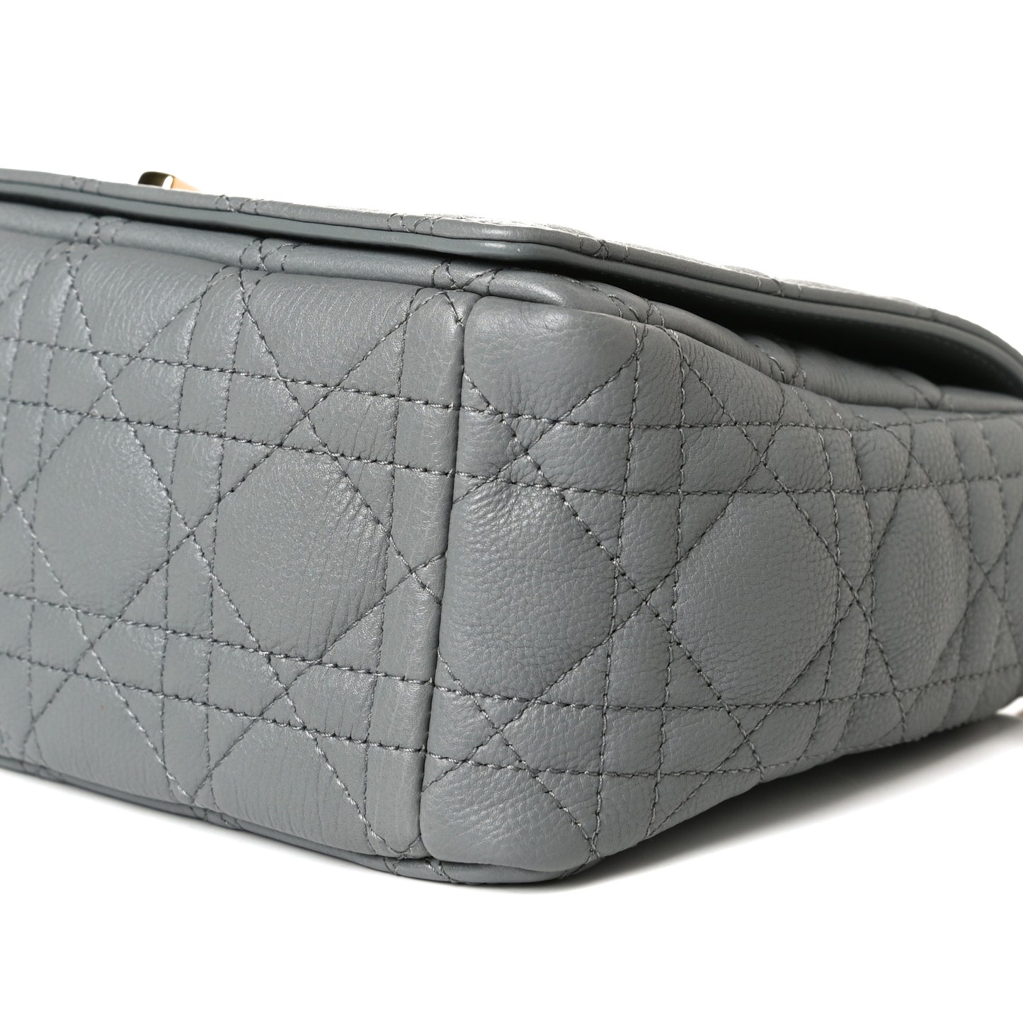 Lambskin Cannage Medium Caro Bag Grey