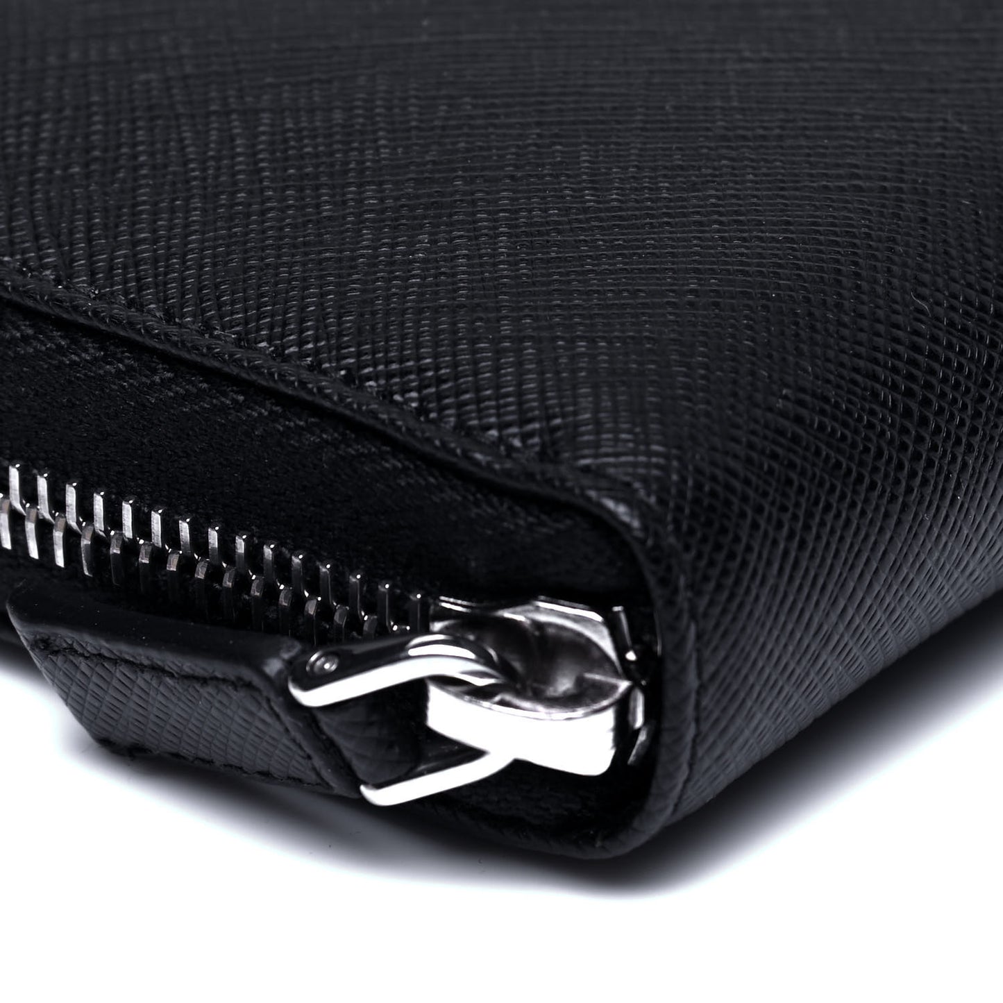 Saffiano Zip Around Wallet Black