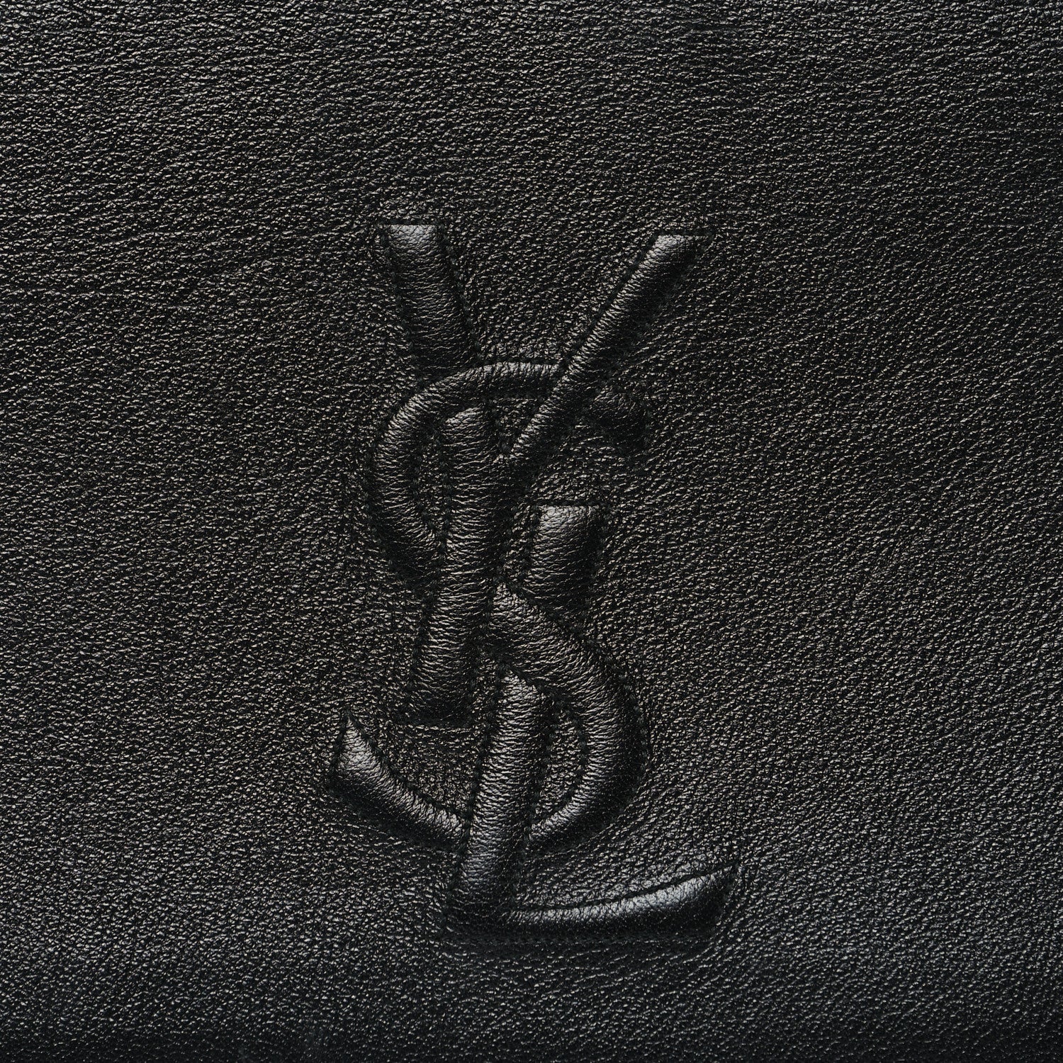 Saint Laurent Calfskin Monogram Large Belle De Jour Clutch Black 8 of 12