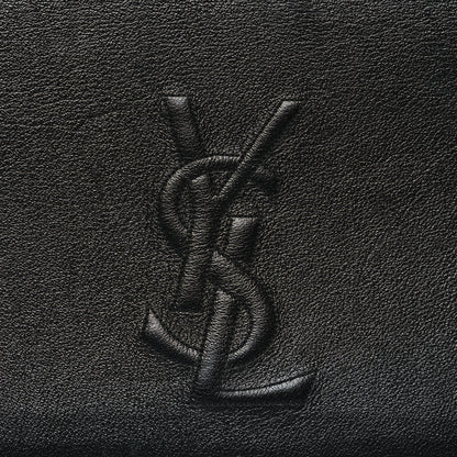 Saint Laurent Calfskin Monogram Large Belle De Jour Clutch Black 8 of 12